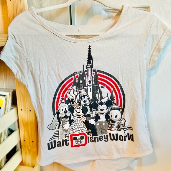 DisneyParks Walt Disney World Castle Cropped Shirt - Picture 1 of 4